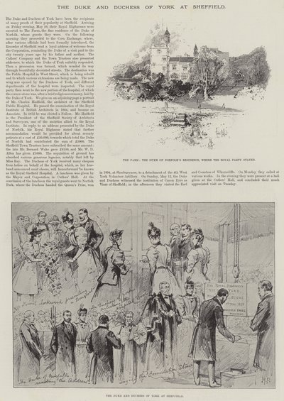 El Duque y la Duquesa de York en Sheffield de Herbert Railton